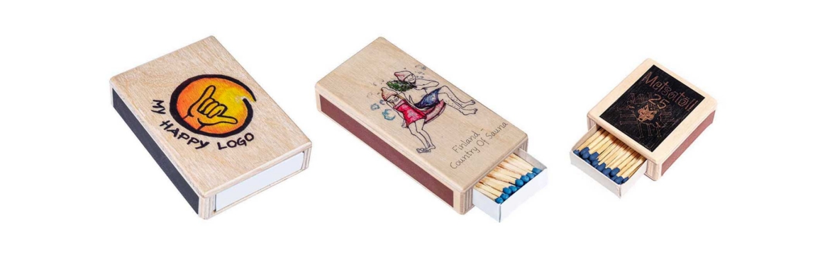 Wooden matchbox personalized